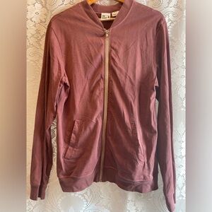 Vintage Men’s American Apparel Dusty Rose Faded Cabernet Bomber Jacket